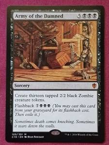 Magic The Gathering COMMANDER 2016 C16 ARMY OF THE DAMNED black card MTG - Picture 1 of 2
