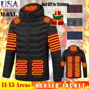 11/15 Heizflächen Heizjacke Dual Control Winterwärmer Mantel für Männer & Frauen. - Bild 1 von 17