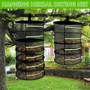 Herb Drying Rack 4/6 Layer Herb Hanging Drying Net Breathable Herb Drying Net [ - Picture 1 of 13