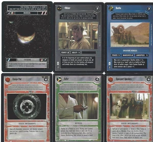 6 cards Star WARS Customizable Card Game CCG - genau die auf dem Scan 5 - Picture 1 of 1