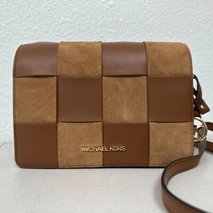 Michael Kors Mercer kleines Clutchgepäck Multi Wildleder Leder Farbblock - Bild 1 von 9