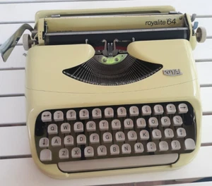 Ausgezeichnet funktionierende Lemon Lime Royal RoyaLite 64 tragbare manuelle Schreibmaschine - Bild 1 von 10