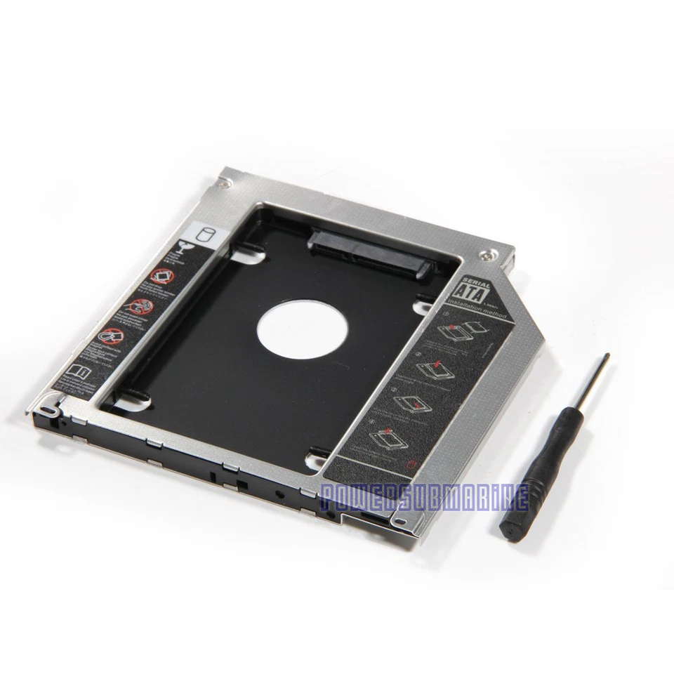 for Apple MacBook Pro Unibody 2nd HDD SSD SATA Bay Hard Drive Caddy SuperDrive