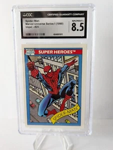 Spiderman Impel Marvel Universe 1990 Trading Card #29 GRADED 8.5 NM/MINT+ - Bild 1 von 2