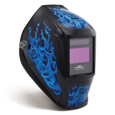 Miller Digital Performance Blue Rage Welding Helmet w/ClearLight 4X (296753)