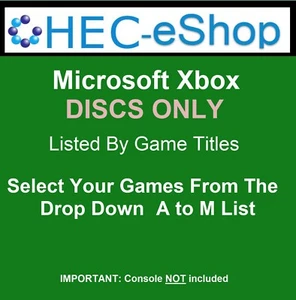 Microsoft Xbox Discs ONLY Choose Your Titles from the Drop-Down 0 9, A - M List - Picture 1 of 183