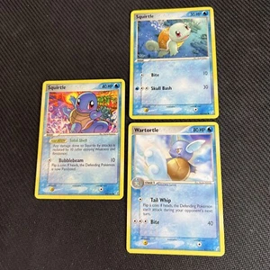 Squirtle 63/100 64/100 Wartortle 43/100 EX Crystal Guardians Pokemon Card 3 - Picture 1 of 4