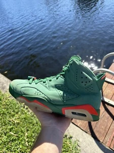 Size 8.5 - Air Jordan 6 Retro NRG Green Suede Gatorade - Picture 1 of 6