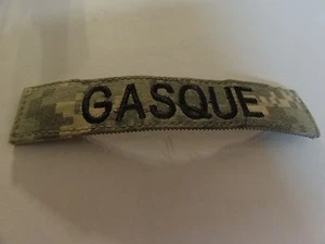 MILITARY US ARMY PATCH FOR ACUS DIGITAL HOOK LOOP BACK NAME TAPE WITH GASQUE - Picture 1 of 1