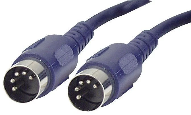 DAP AUDIO - 5 pines 180 grados macho a macho cable DIN, 1,5 m azul Foto 1 de 1