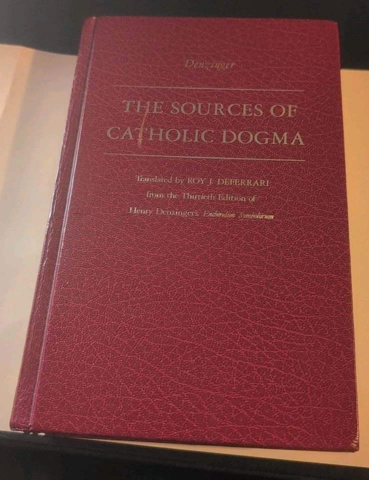 THE SOURCES OF CATHOLIC DOGMA Denzinger 1957 Facsimile Reprint HARDCOVER VG Foto 1 de 4