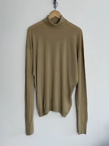 John Smedley Herren Rollkragen Rollkragen Beige Senf XXL /48” - Bild 1 von 12