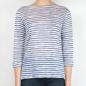 Majestic Filatures Linen Striped Deluxe Teeshirt (size 1/XS) - Picture 1 of 13