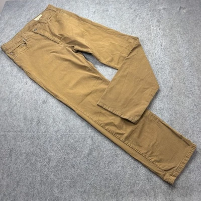 Pantalones Orvis 5 Bolsillos Hombre 36 x 32 Marrón Sarga Elastizados Pierna Recta Foto 1 de 4