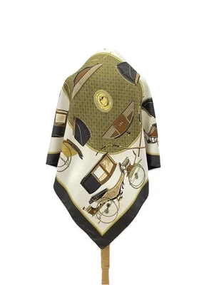 Hermès Paris Silk Scarf Les Voitures à Transformation by La Perriere Vintag#A123 - Image 1 of 4