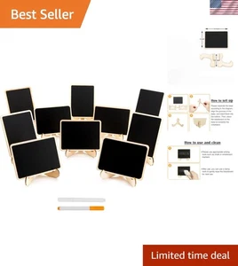 Multi-Functional Mini Chalkboards Signs with Easel - Perfect for Office & Events - Picture 1 of 10
