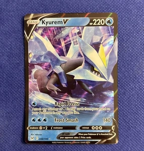 Carta Holo Pokémon TCG Kyurem v Origine Perduta Ultra Rara 048/196 Fresh Pull NM - Foto 1 di 3