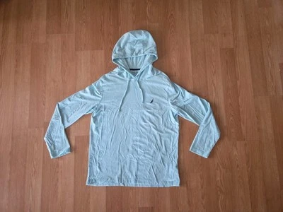 Sudadera deportiva manga larga Nautica para hombre XL azul claro con capucha rendimiento  Foto 1 de 4