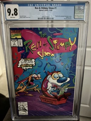 Ren & Stimpy Show #1, First Print, Marvel Comics 12/92  CGC 9.8 - Image 1 of 2