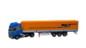 AWM H0 1/87 Iveco curtainsider semi-trailer Fait Rovereto - 54310 - Foto 1 di 1