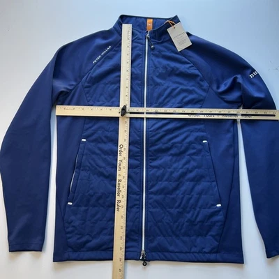 Chaqueta de golf Peter Millar Crown Sport Hyperlight Merge híbrida para hombre pequeña azul nueva con etiquetas Foto 1 de 4