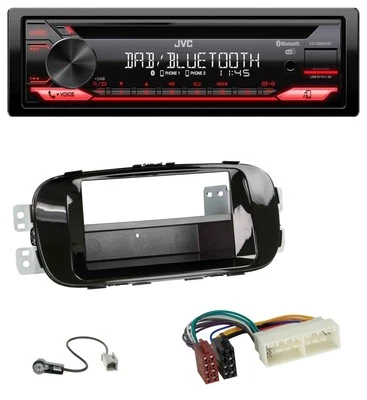 JVC CD DAB USB Bluetooth MP3 Autoradio für Kia Soul (PS 2016-2019) piano - Bild 1 von 4