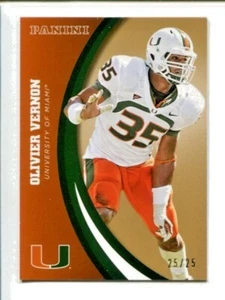 2015 Panini Miami Hurricanes Olivier Vernon #25/25 SP Gold #51 LAST ONE - Bild 1 von 1