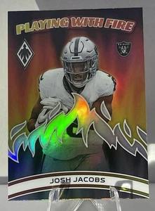 💥 JOSH JACOBS    GREEN BAY  PACKERS   2023 Panini Phoenix - Playing with Fire💥 - Picture 1 of 5