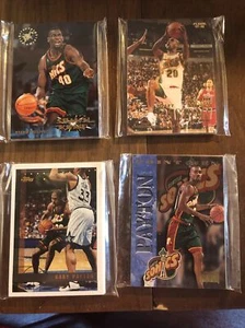 SEATTLE SONICS☄️NBA Basketball 1990s Team Sets🏀Lot of 4☄️Shawn Kemp G Payton #7 - Picture 1 of 8