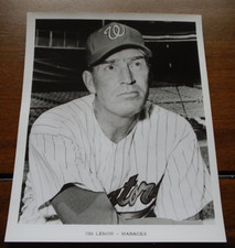 Washington Senators Jim Lemon Manager 1960's player photo