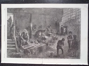 Sheffield Steel Manufacturing Gabelschleifer 1866 Illustrated London News - Bild 1 von 1