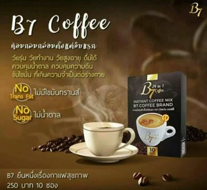 15 g. X 10 pcs. B7 Instant Coffee Mix Health Reishi Mushroom Extract and Herbs - Bild 1 von 12