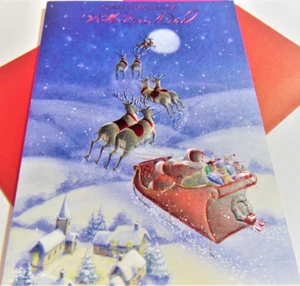 Tarjeta de felicitación de Navidad de papá... Deseos de Navidad con amor, papá - Imagen 1 de 3