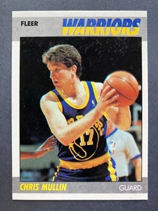 1987-88 Fleer #77 Chris Mullin (Golden State Warriors) 2nd YEAR! HOF! - Picture 1 of 2