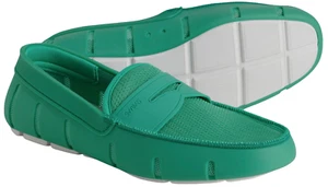 SWIMS Penny Loafer Shoes - NEW Mens Size 11.5 Grass Green - #46174-OFCL - Picture 1 of 6