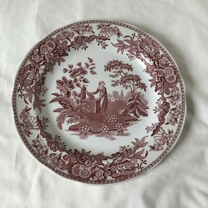 SPODE ARCHIVE COLLECTION GIRL AT WELL 10 inch Dinner Plate Red and White NEW - Picture 1 of 1