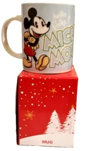 NEW MICKEY MOUSE MUG SIGNATURE 2 DESIGNS DISNEY GIFT LAST ONE! - Picture 1 of 14