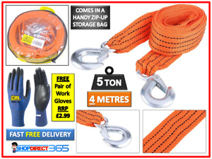 5 TON 4M Tow Towing Pull Rope Strap Heavy Duty Road Recovery Car Van 4x4 (23-44)
