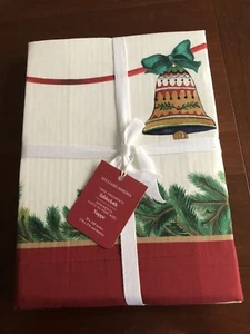 Williams Sonoma Twas Christmas Ornaments Tablecloth 70”x108” NEW in Packaging - Picture 1 of 5