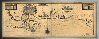 1751 Map| Gulf Coast|Gulf Coast U.S., Manuscript|United States| Plano Y Costa De • 34.99$