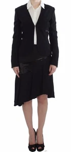 EXTE Suit Skirt Blazer Two Piece Black Blue Women s. IT42 / US8 / M RRP $1000  - Picture 1 of 12