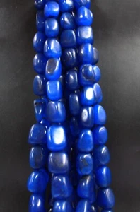 Length-300 4 Piece Mala Drill 1975 Ct Certified Blue Onyx Unheated/Untreated SA - Picture 1 of 8