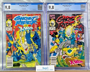 Ghost Rider #26 y #27 CGC 9,8 WP Edición Quiosco Jim Lee 1992 X-Men = Wolverine - Imagen 1 de 11
