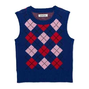 Nik and Leksi Girls Sweater Vest, Sizes 4-16 - Picture 1 of 2