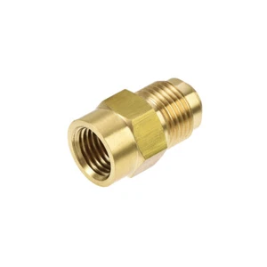 Brass Pipe fitting 5/8-18UNF Flare Male to 1/4NPT Female Thread Tube Adapter - Picture 1 of 5