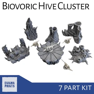 Hive Mind Scatter Terrain B | Paisaje de terreno impreso en 3D de 28 mm para mesa - Imagen 1 de 11
