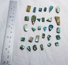 100 Percent Natural Middle Eastern Turquoise Cabochons 21 Grams And 30 Pcs