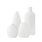 4x Vasen im europischen Stil, weie, minimalistische Blumenvasen fr den