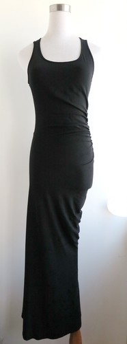 Abito lungo nero Celine by Michael Kors per giacca pelle cappotto top