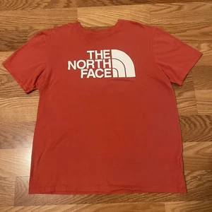 Mens The North Face Large Light Red Cotton Graphic T-Shirt - Picture 1 of 3